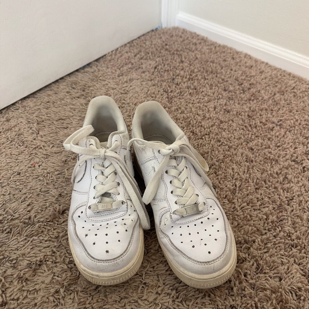 White Nike Air Force 1s